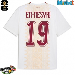 Marokko Youssef En-Nesyri #19 Vieraspaita MM-kisat 2026 Lyhythihainen